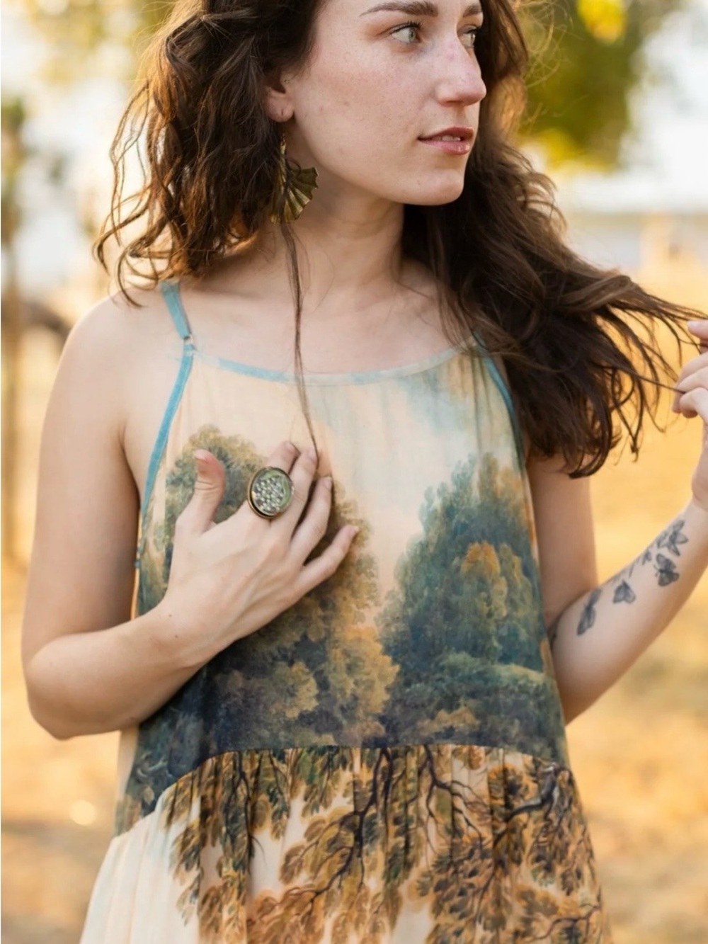 Market Of Stars Awakening Slip Dress S/M - Picture 5 of 6